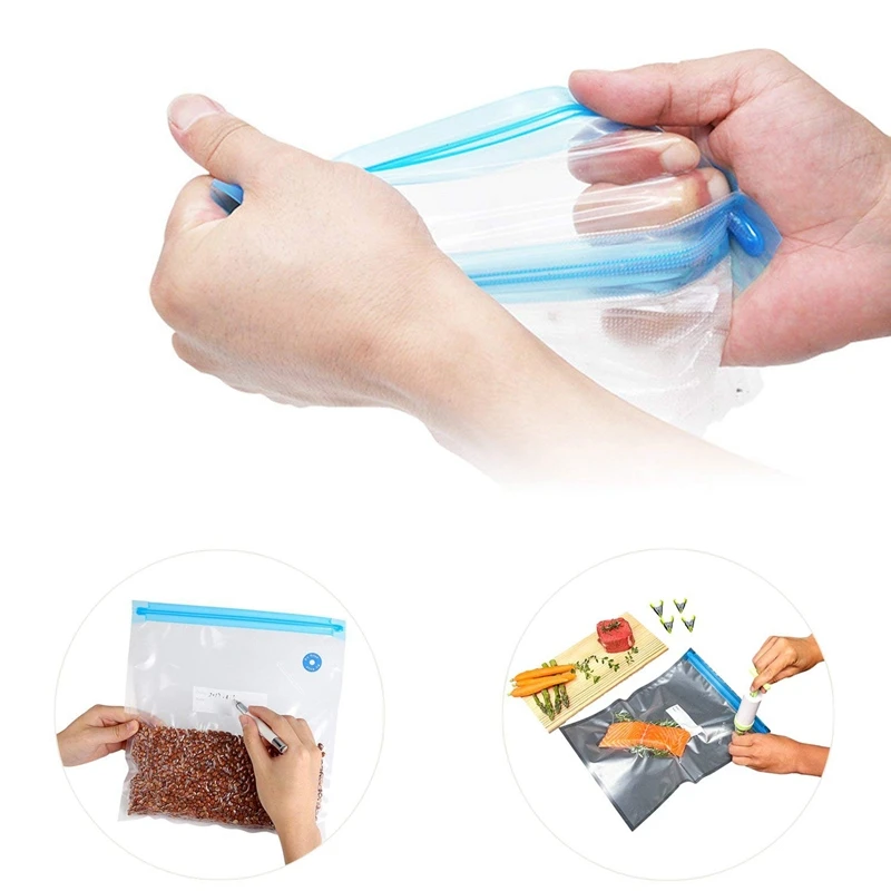 Sous-Vide Bags Essentials Kit for Anova Cooker Reusable Food Storage Freezer and Water Cooking 10 Vacuum Sealed with | Дом и сад