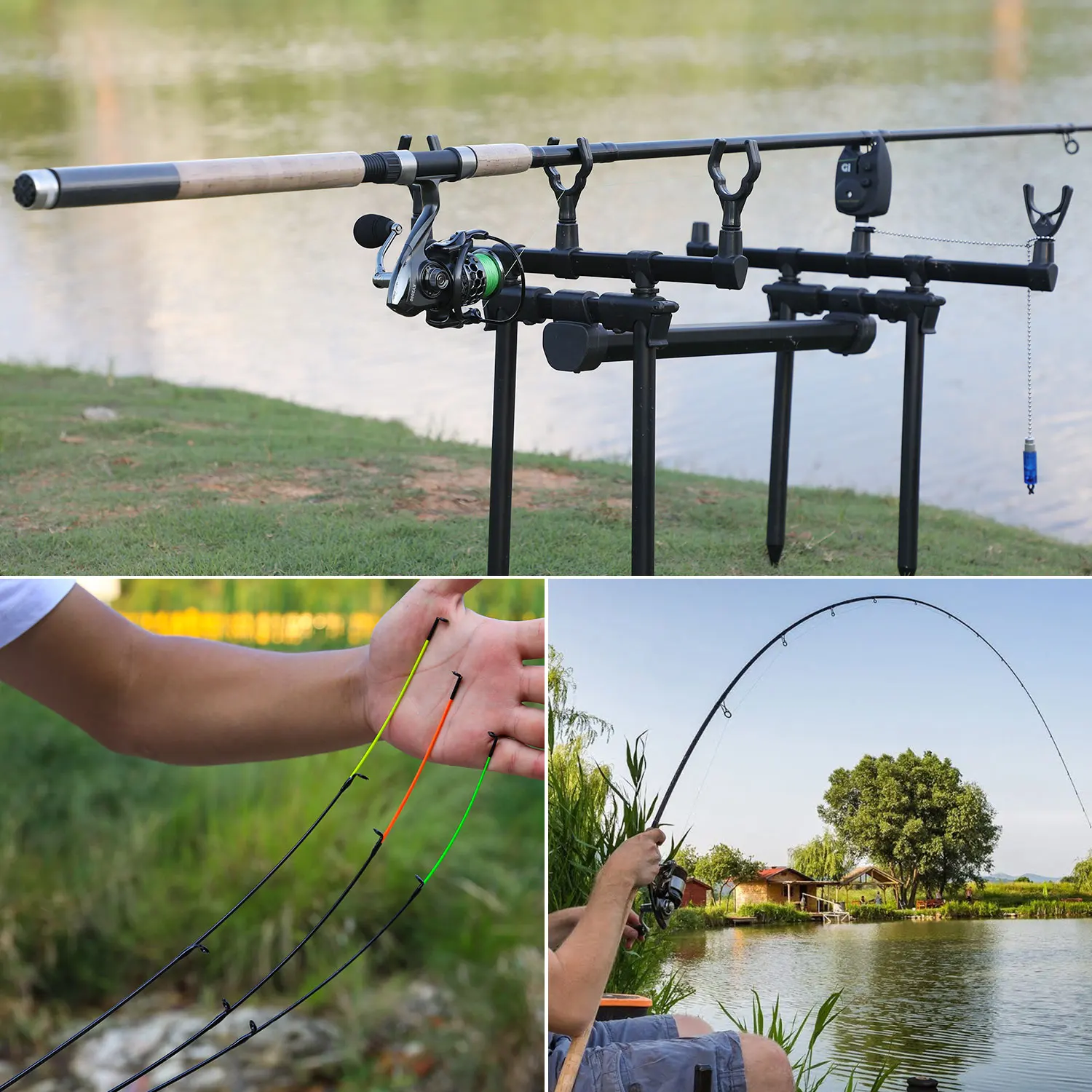 

Sougayilang Telescopic Spinning/6 Sections Travel Feeder Rod 3.0m 3.3m 3.6m Pesca Carp Feeder 60-180g Pole Fish Tackle