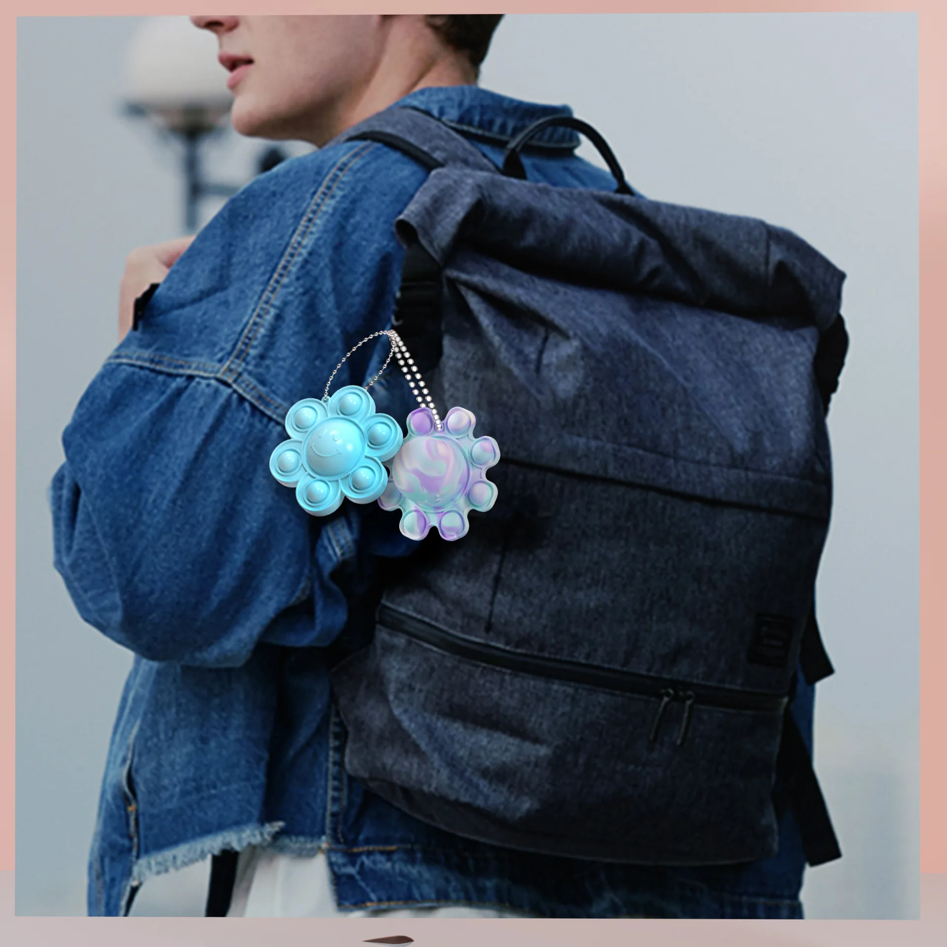Juguete Antiestr&eacute;s con forma de pulpo para ni&ntilde;os, mu&ntilde;eco de descompresi&oacute;n con volteretas de girasoles, cambio de Color, novedad-5