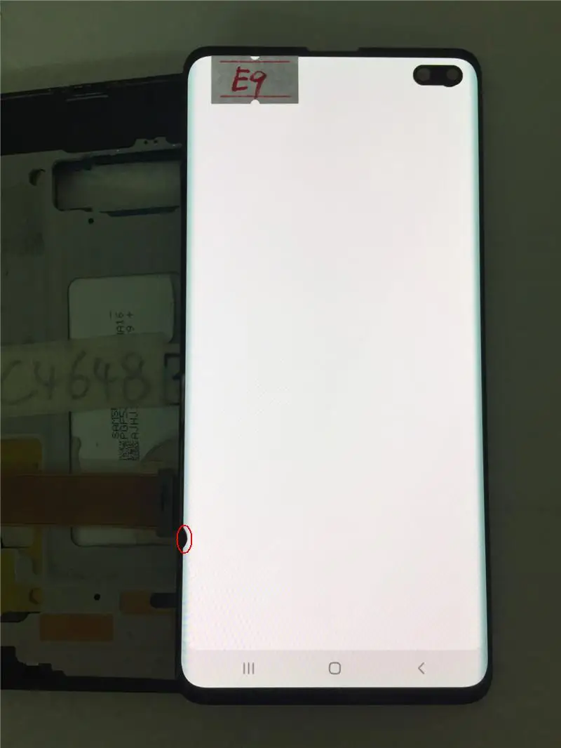NO.E9 AMOLED с черными точками экран для samsung Galaxy S10 PLUS G975A G975U G975F G975V ЖК-дисплей сенсорный экран в сборе - Color: NO.E9
