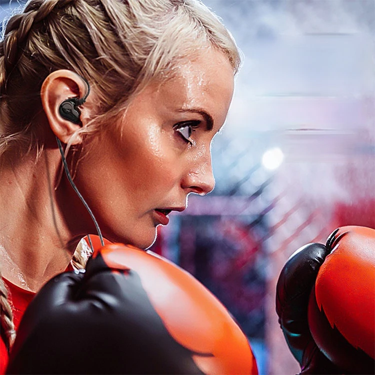 

3.5mm Earbud Sports headset wired with Built-in Microphone Hands Free Dynamic HIFI Bass Earbuds In Ear Monitor Headphones