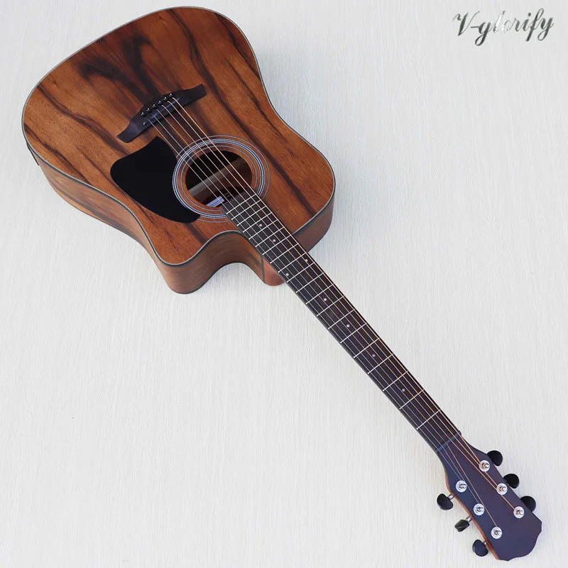 Dao wood top cutway акустическая электрическая гитара 41 дюймов 6 струн А образная