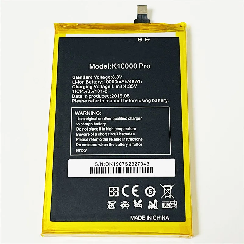 Аккумулятор 3 8 в 10000 мАч 1ICP5/65/101 2 для OUKITEL K10000 Pro|Аккумуляторы мобильных телефонов| |