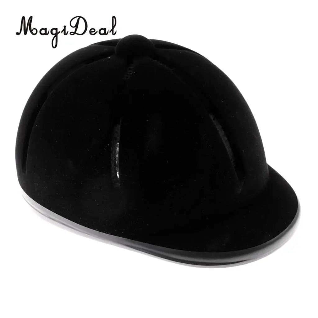 Регулируемый дышащий шлем MagiDeal для верховой езды бархатный защитный | Спорт и