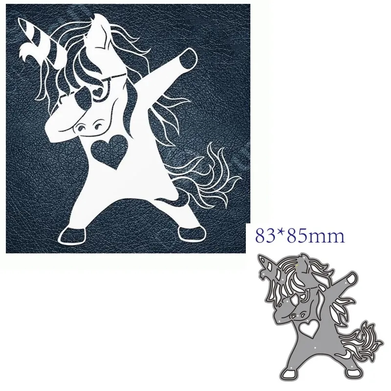 

Металлические Вырубные штампы форма единорог украшение для скрапбукинга бумаги ремесла ножа форма лезвие Дырокол трафареты штампы