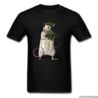 Брендовая Повседневная футболка, интересная футболка, крутые футболки с забавными крысами, одежда, мультяшная футболка