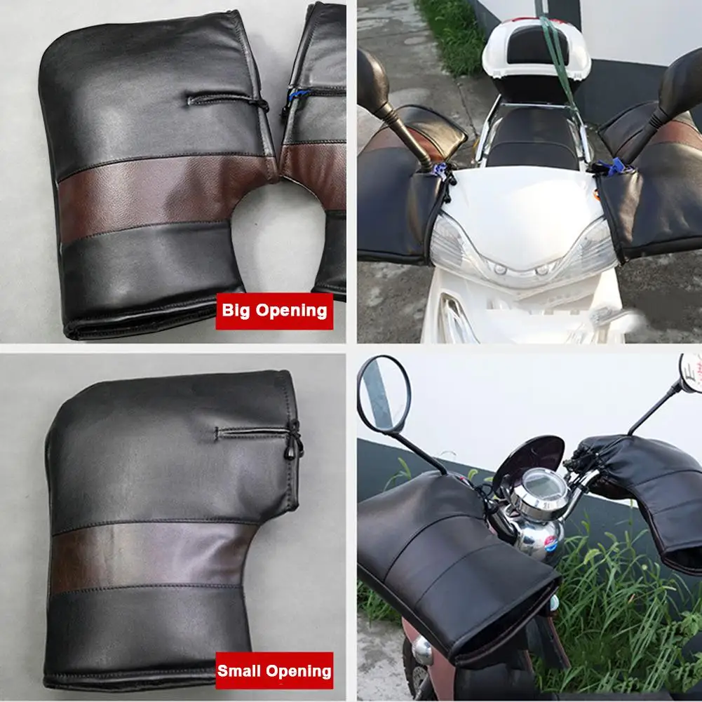 

Перчатки на руль для скутера/мотоцикла зимние утолщенные теплые мотоциклетные/скутера водонепроницаемые ветрозащитные