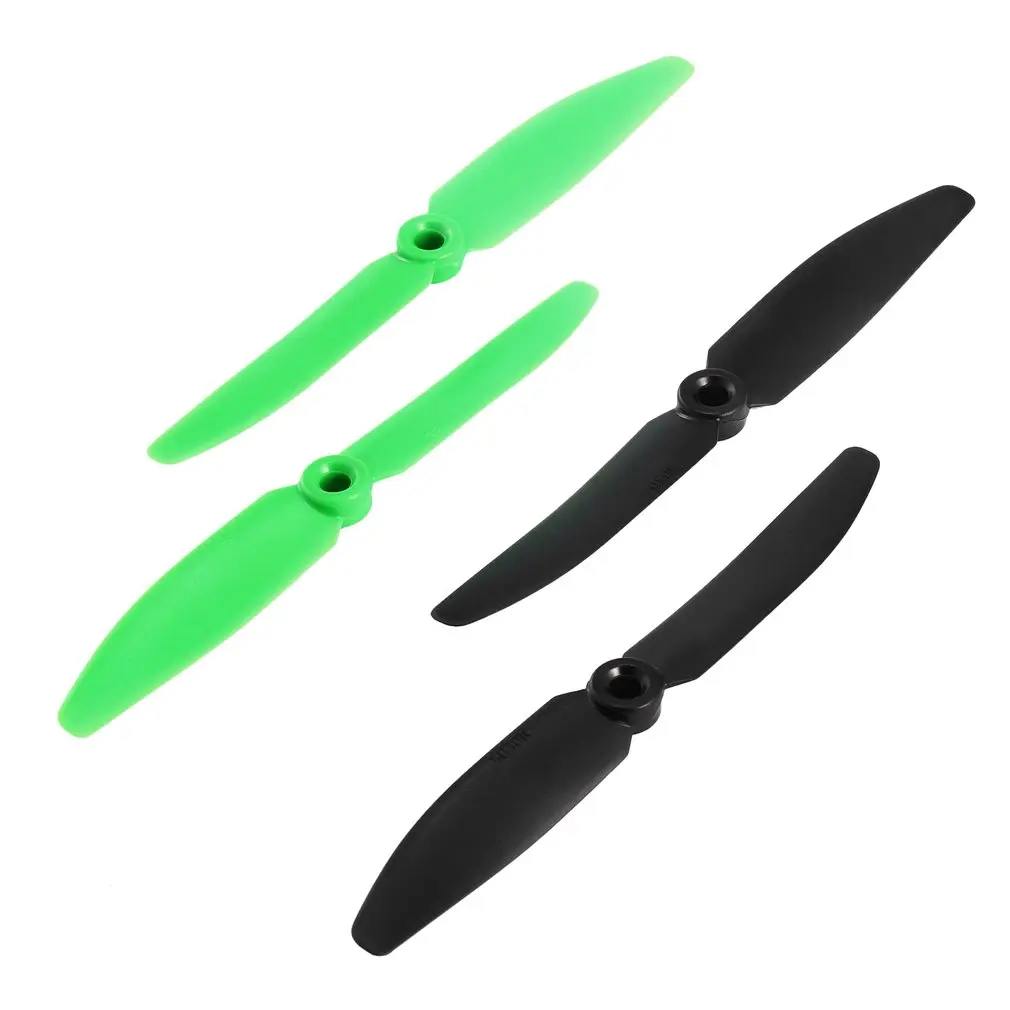 Lightweight 2 Pairs RC Plane Part 5030 Propeller 2-Blade Props CW/CCW Black with Green for QAV250 C250 H250 Quadcopter | Игрушки и хобби