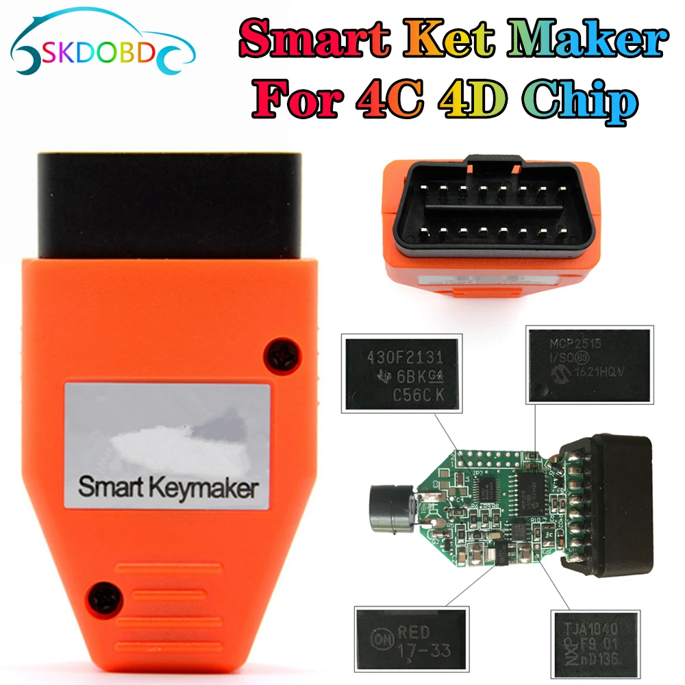 Для Toyota Smart Keymaker OBD для 4D и 4C Чип поддерживает Lexus программатор смарт-ключей OBD2 KeyMaker