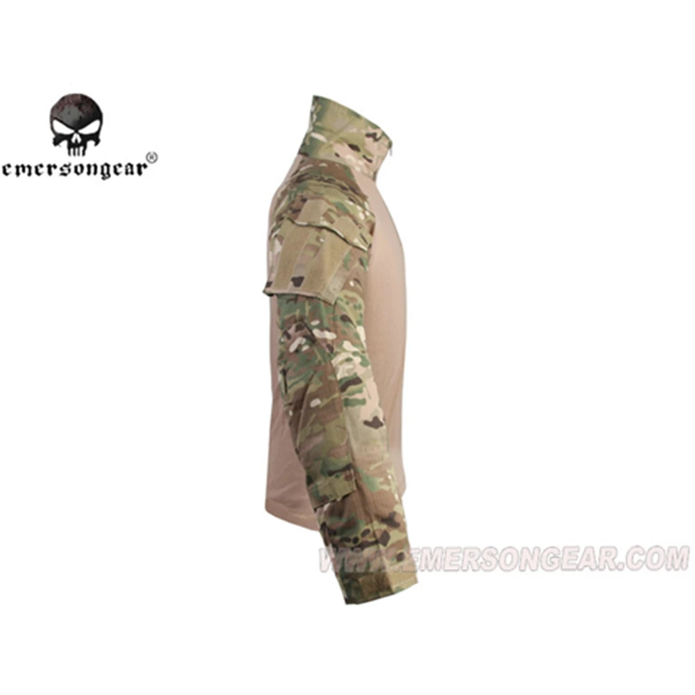 Дешево Emersongear G3 набор тактической боевой униформы камуфляжные костюмы мужские уличные военные армейские тренировочные рубашки и брюки MulitCam для ох...