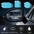 Наклейка на зеркало заднего вида, 2 шт., непромокаемый автомобильный, противотуманная, прозрачная защитная пленка, защита от дождя, водонепроницаемая наклейка для автомобиля