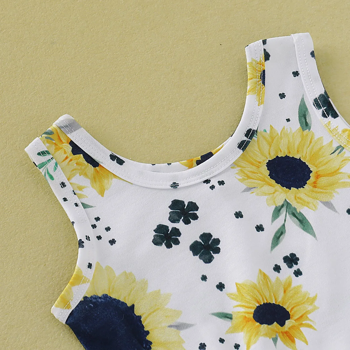 

0-18M Summer Fashion 2pcs/set Puseky Toddler Baby Girl Clothes Sunflower vest Sleeveless Tops Shorts Outfit Sunsuit 2019