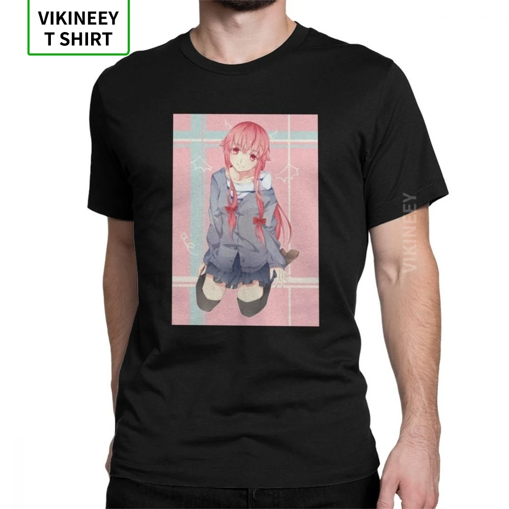 Для мужчин Костюм Мирай Никки футболка Gasai Юно Аниме Манга будущее молочных