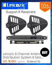Leicozic истинное разнообразие uhf беспроводной микрофон системы QLXD4 QLDX4 QLXD2 цифровой беспроводной микрофон sem fio полный комплект