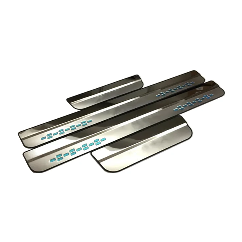 

For Honda FIT JAZZ 2014-2016 2017 2018 Stainless Steel Door Sill Trim Protectors Guard Cover Trim Car Styling accessories 4pcs