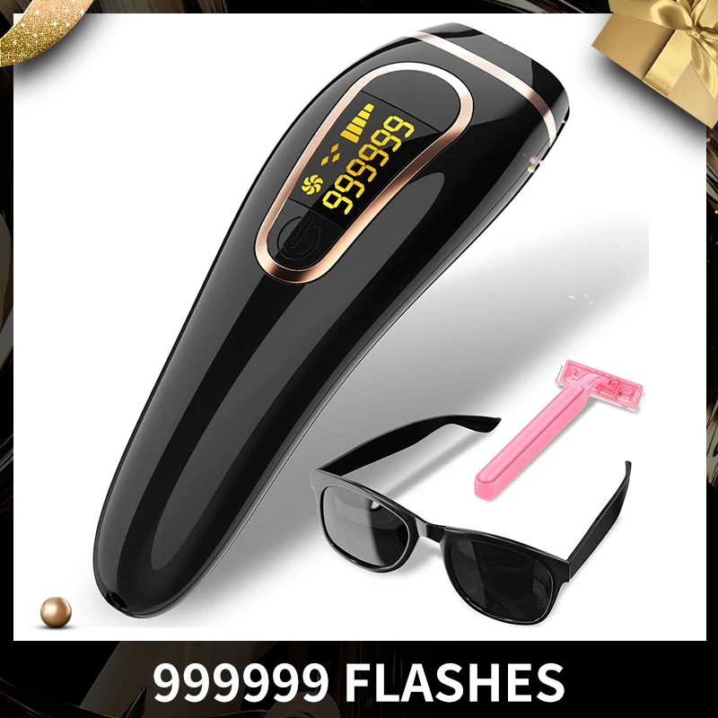 

Лазерный эпилятор 999999 вспышек для женщин, фотоэпилятор для удаления волос IPL, устройство для безболезненного удаления волос IPL