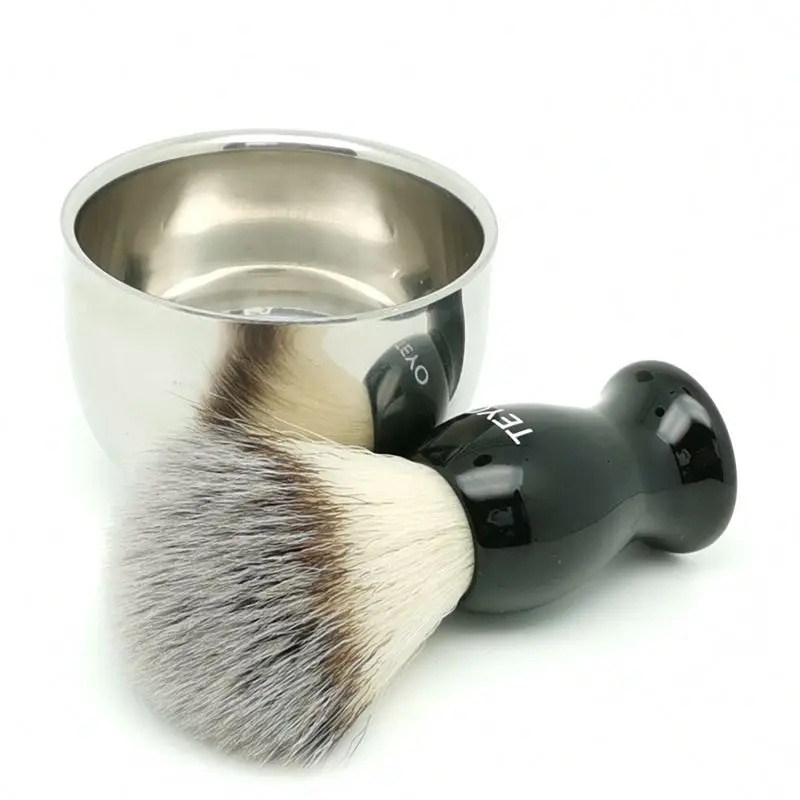 TEYO Shaving Set Include Synthetic Shaving Brush Bowl Perfect for Wet Shave Soap Safety Razor Beard Brush