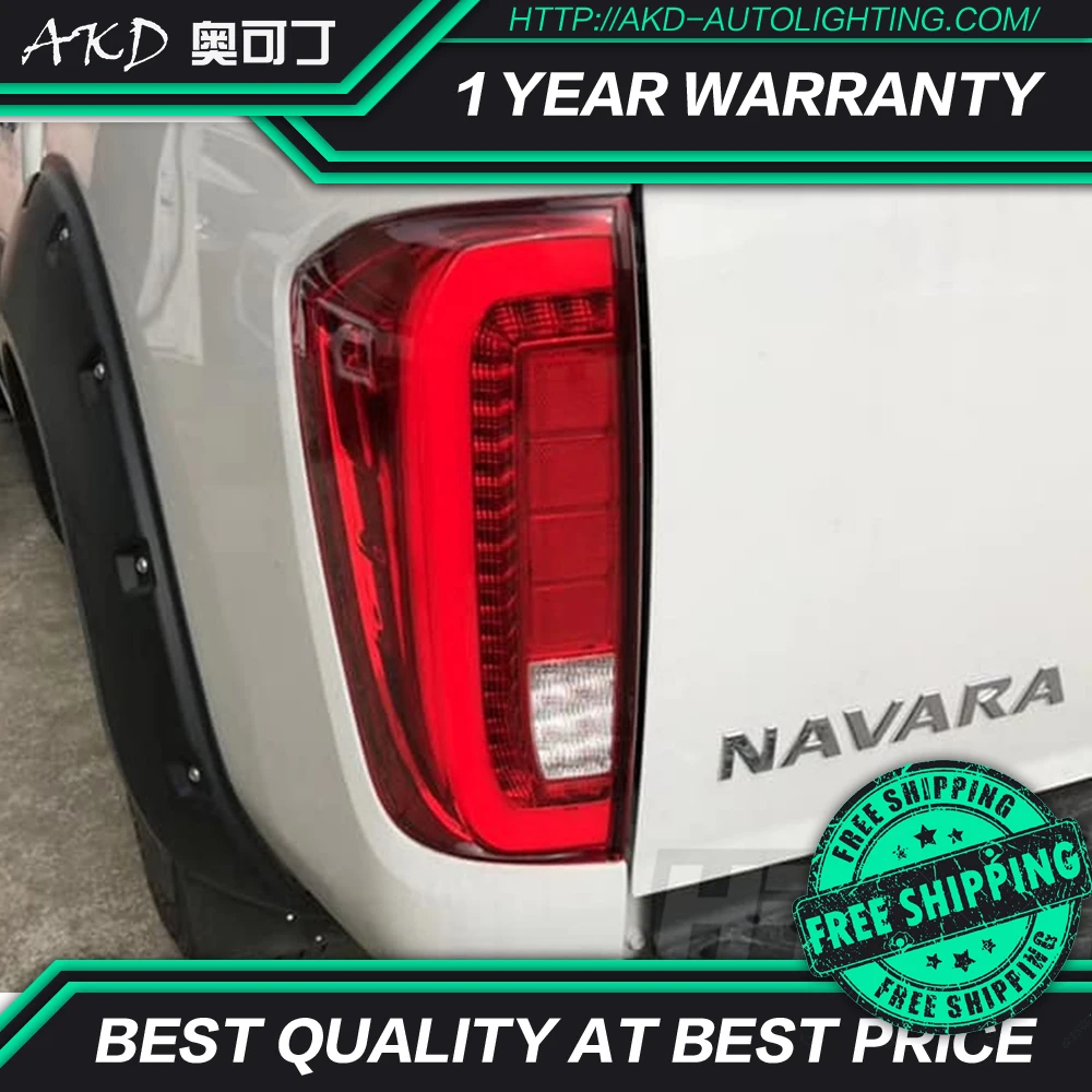 

АКД стайлинга автомобилей для Nissan Navara задние фонари 2016-2019 NP300 светодиодный задний фонарь DRL Тормозная динамический сигнал заднего хода авто ...