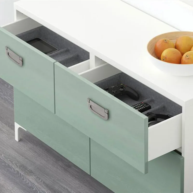 KK & FING цинкового сплава скрытые двери шкафа ручки утопленные тянет дверь