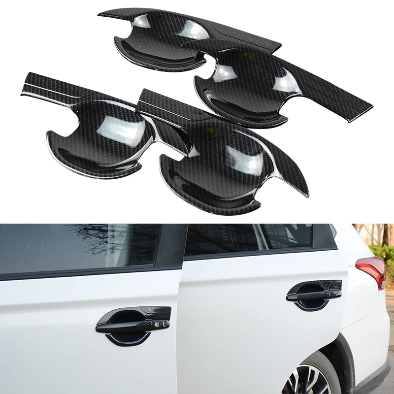 

8pcs/Set ABS Car Smart Door Handle Bowl Cover Trim Fit for Mitsubishi Outlander Sport 2011 2012 2013 2014-2018 Accessories