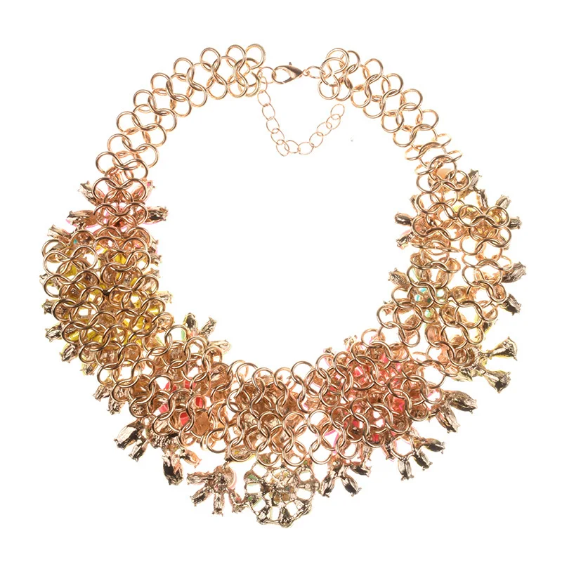 Винтажное большое ожерелье макси для женщин Большая подвеска дешевые модные