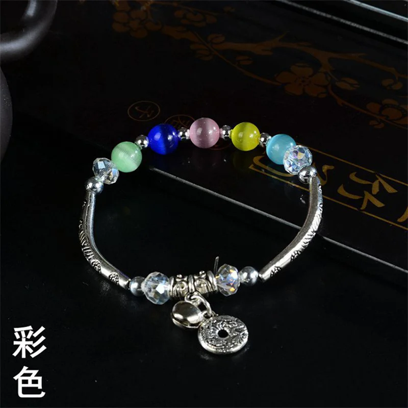 Браслеты в богемном стиле с имитацией сердолика кораллового кристалла бусины