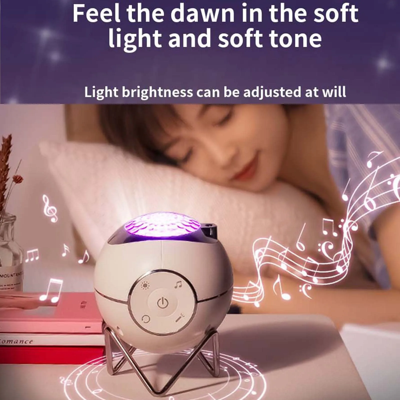 

Projector Space Light Bluetooth USB Home Room Decor Sky Projector Night Lamp Portable Reading Student Study Table Holiday Decor