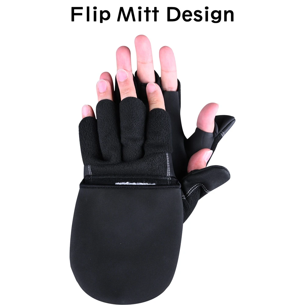 Зимняя рыболовная перчатка Goture водонепроницаемая ветрозащитная откидная