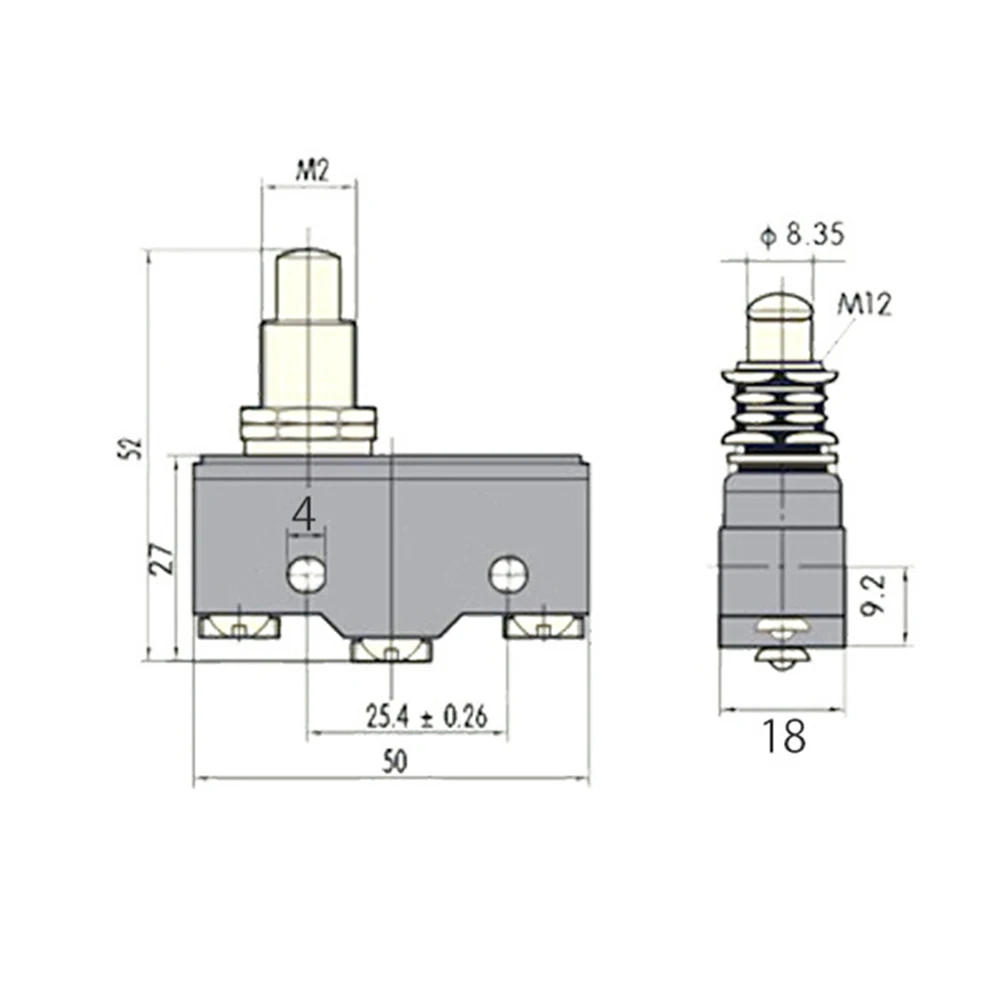 

AC 380V DC 220V 10A Push Plunger Actuated Momentary Limit Switch LXW5-11M Top Quality