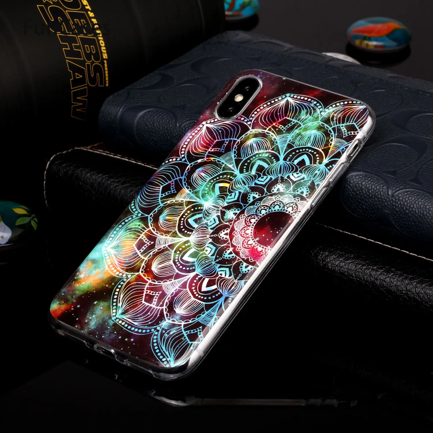 Cute Back Covers For iPhone X Luminous TPU Shell Cellular Apple hoesje XS Touch 6 8 Max 11 7 Plus Pro SE 2020 5 XR 6S | Мобильные