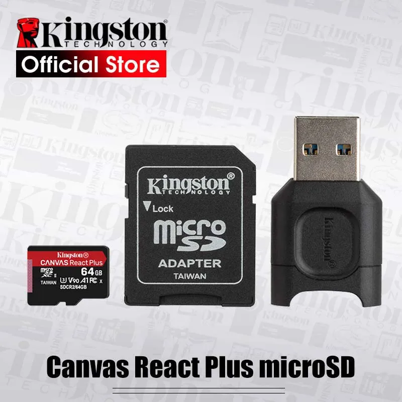 Карта памяти Kingston Micro SD 32 ГБ карта microSDHC U3 64 класс 285 МБ/с./с TF Microsd 128 Гб поддержка HD 3D