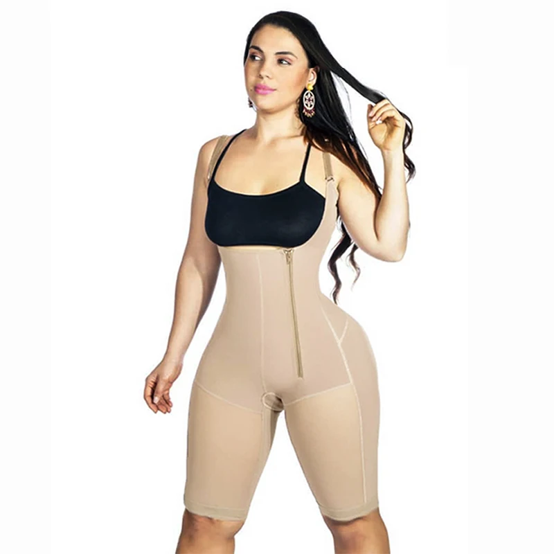 

Postpartum Recovery Compression Garment Side Zipper Tummy Control Shapewear Slimming Fajas Sheath Woman Flat Belly