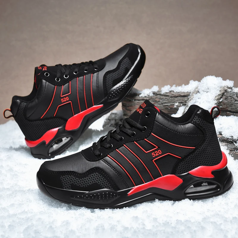 

Autumn Winter Sneakers for Men New Style Plus Velvet Cotton Shoes Comfort Air Cushion Casual Mens Shoe Breathable Zapatillas