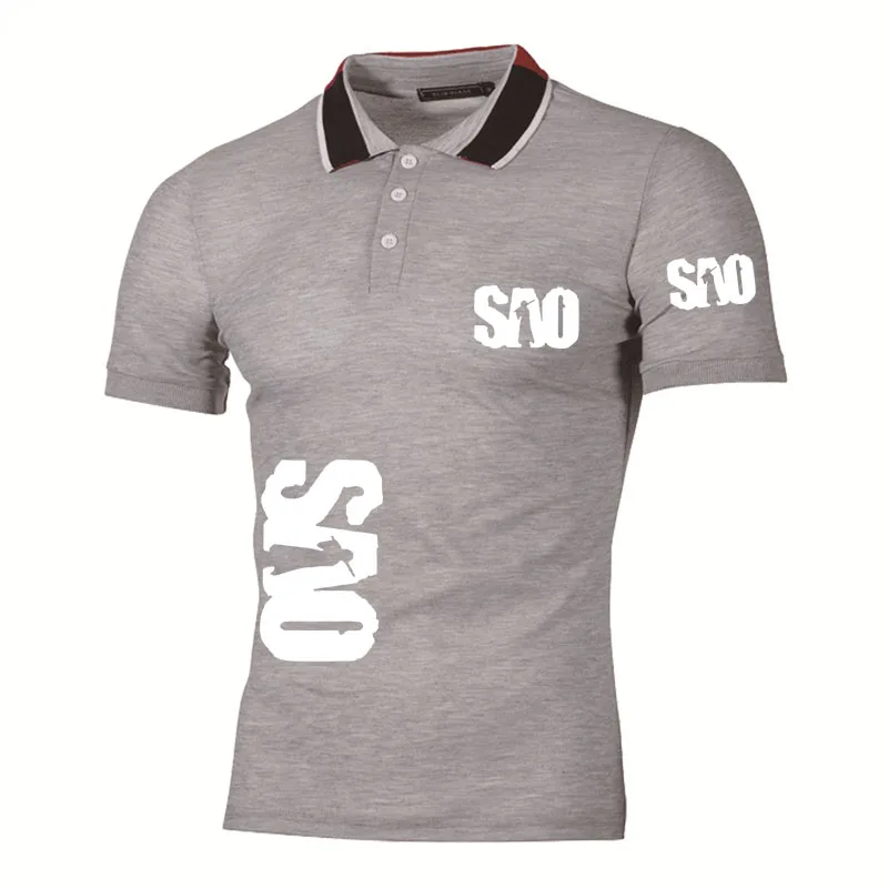 Мужская хлопковая рубашка-поло с принтом Мастера онлайн | одежда