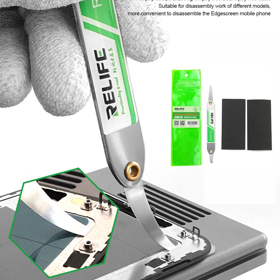 

Edge Screen Disassemble Tool Teardown Set For Mobile Phone Screen Frame Bracket Separating Kit Injury-free Polarizer LCD Cable