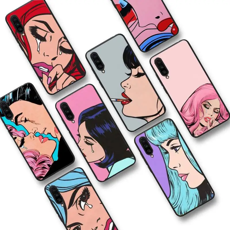 

Sad Crying women Girl Pop Art Phone Case For Xiaomi mi9 mi8 F1 9SE 10lite note10lite Mi8lite Coque for xiaomimi5x