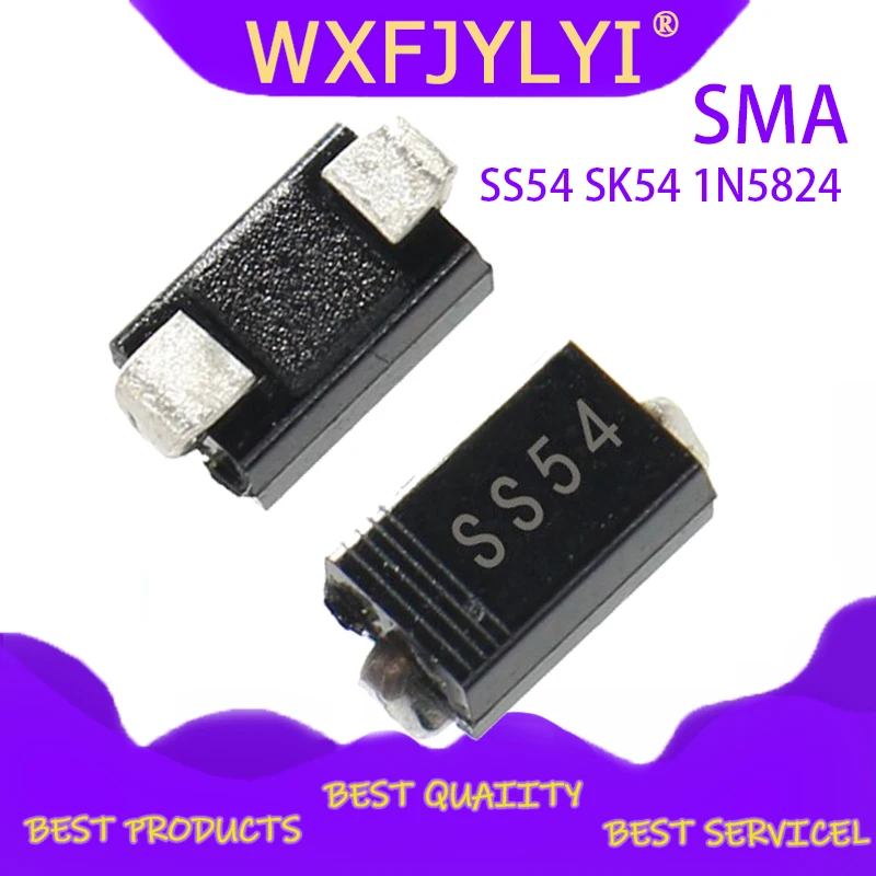 100 шт. SS54 SK54 1N5824 5A 40В SMA DO-214AC IN5824 диод