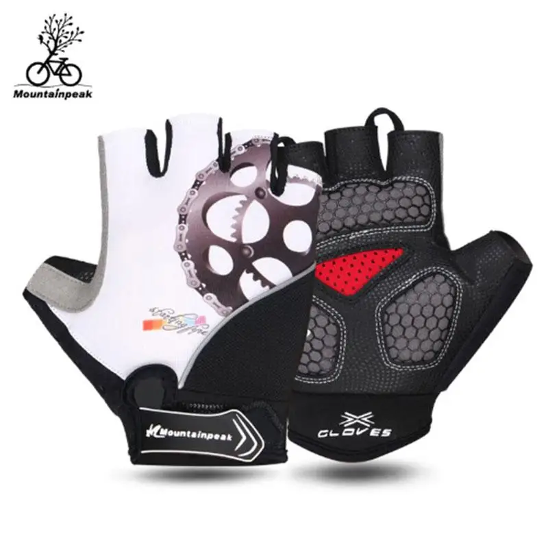 Летние велосипедные перчатки с открытыми пальцами гелевые спортивные для