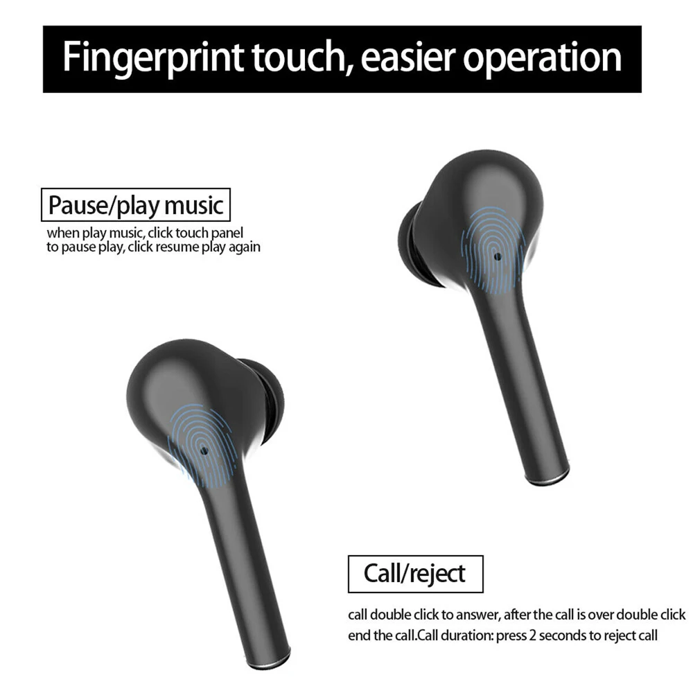 OTTWN новые наушники-вкладыши TWS с 5,0 M6S Bluetooth наушники спортивные водонепроницаемые часы, подходят для бас стерео сенсорное управление с микрофоном Шум шумоподавления Беспроводной наушники