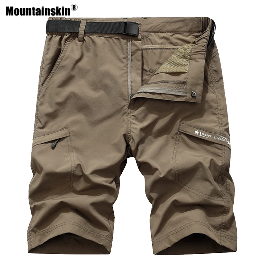 Мужские быстросохнущие походные шорты Mountainskin дышащие для активного отдыха