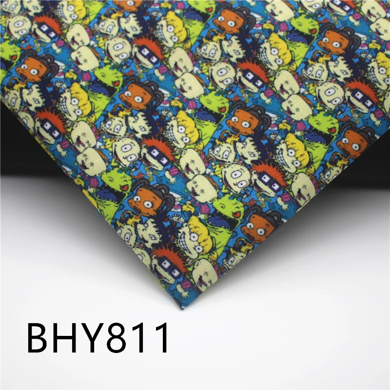 45*140 см Лоскутная Классическая хлопковая маска из полиэстера с принтом персонажа