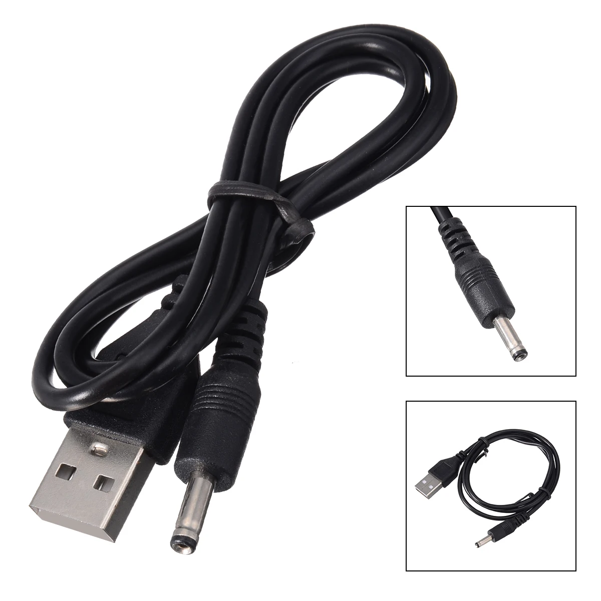 Новый популярный штекер USB на 3 5 мм x 1 35 в постоянного тока шнур питания кабель 65 см