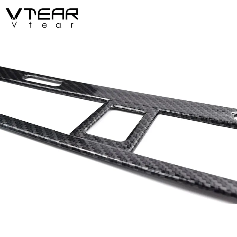 Vtear для VW Tiguan тигуан аксессуары из углеродного волокна, приборная панель, Кондиционер, выход переменного тока, вентиляционное отверстие, отделка рамы, интерьер, стиль，автотовары