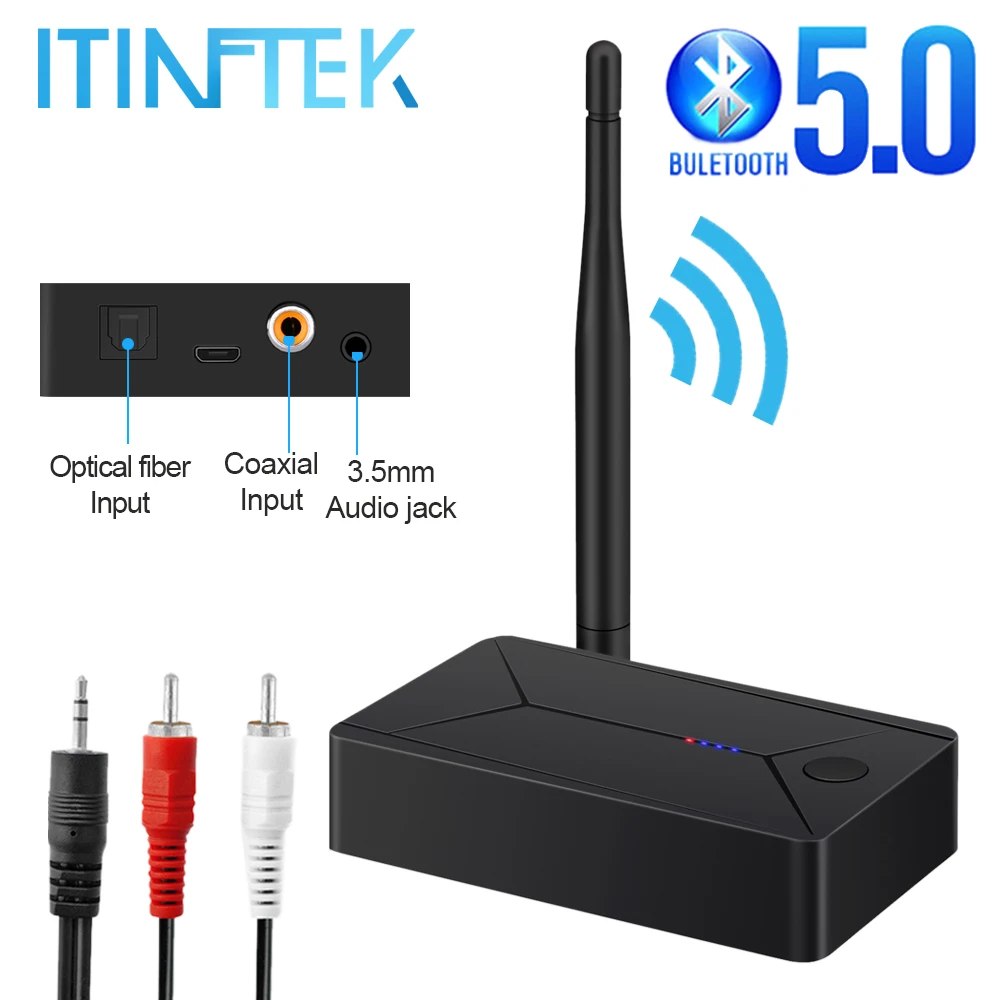 SPDIF Bluetooth 5 0 адаптер Беспроводной приемник оптический передатчик коаксиальный