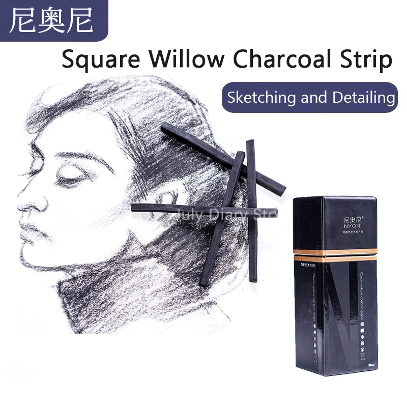 

Хлопковая ивовая полоса NYONISquare N8137 20 шт./компл. 3-5 мм/5-7 мм/7-9 мм, углеродные принадлежности для рисования