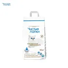 Наполнитель Чистые лапки для Кошек комкующийся Clean Paws 10кг х 2 шт