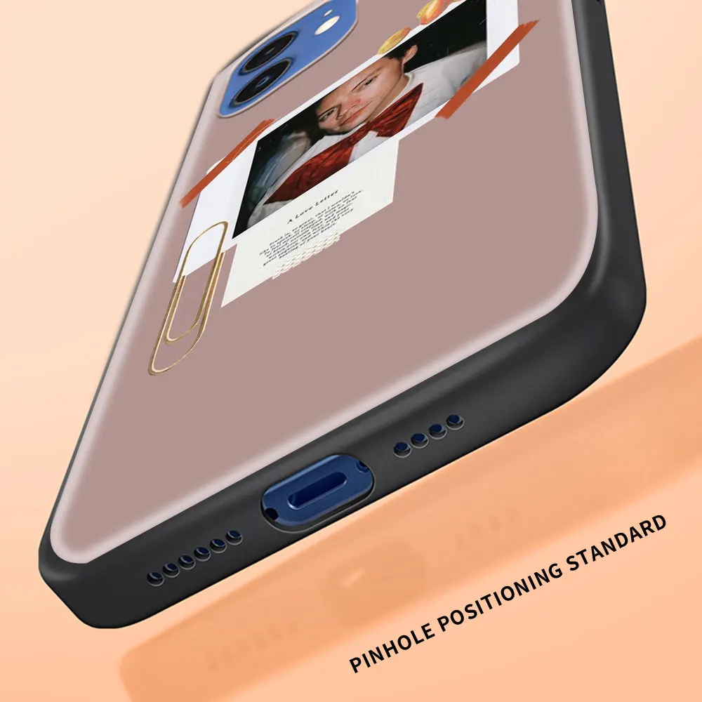 

Phone Case For iPhone 11 Pro 12 Pro Max XR 7 8 SE 2020 X XS Max 6 7 8 Plus Luxury Black Shell Cover harry styles