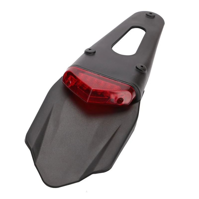 Брызговик для мотоцикла со светодиодсветильник кой заднее освещение мини