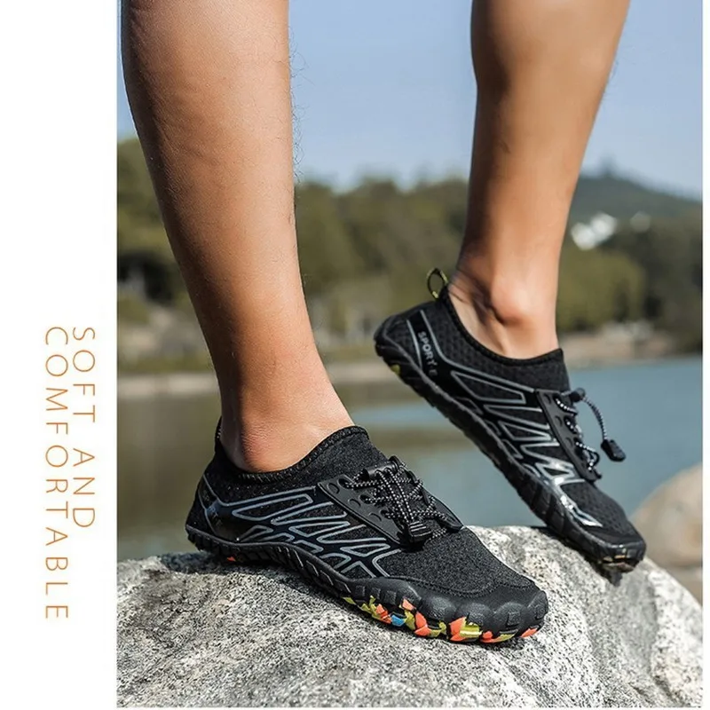 

Light Nonslip Aqua Shoes Outdoor Sport Men Women Footwear Breathable Water Swimming Sneakers Elastic Beach Shoes Wading Sneakers