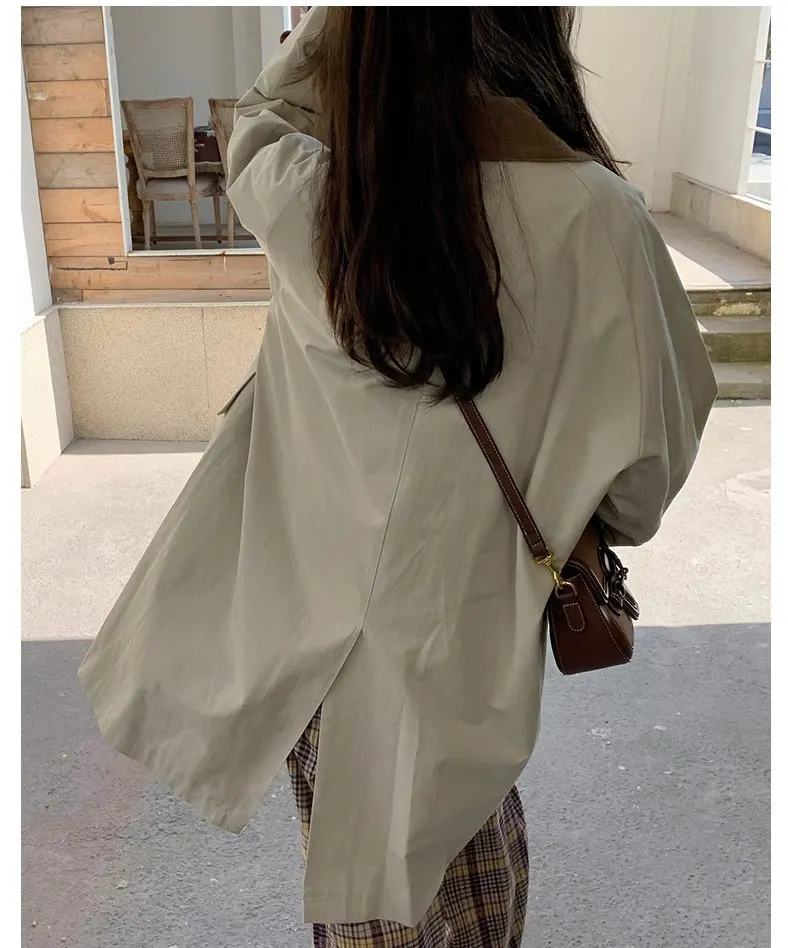 

2021 New Women Spring Long Coat With Belt Turn Down Collar Single Button Women Trench Coat Femme Casaco Abrigo Streetwear